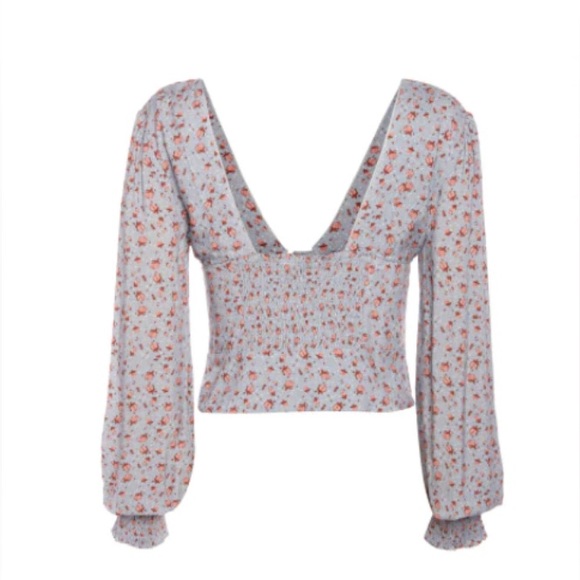 Lani the Label Button Up Floral Long Sleeve Boho Top Small - Picture 3 of 8